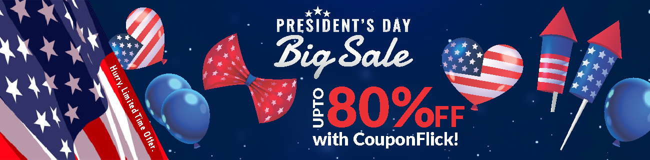 Up to 80% OFF President's Day Sale